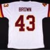 Larry Brown Jersey Washington Redskins Custom Throwback Football White