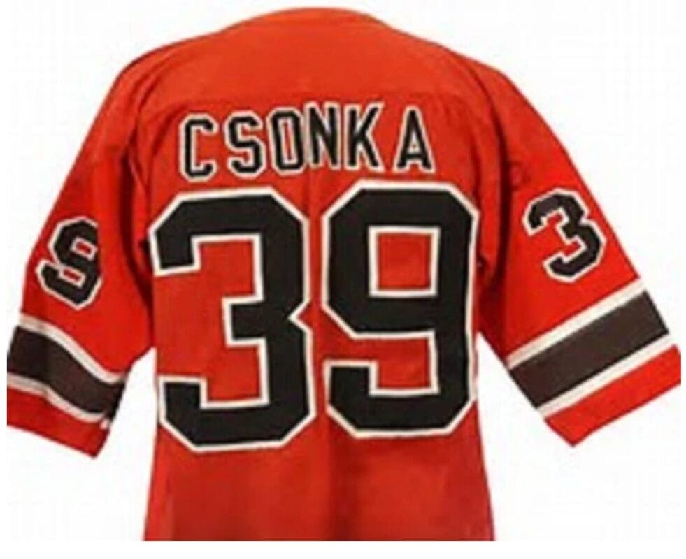 Larry Csonka Jersey 1975 Memphis Southmen WFL Custom Throwback Football