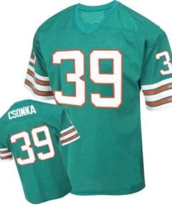 Larry Csonka Jersey Miami Dolphins Custom Throwback Football Green
