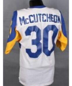 Lawrence McCutcheon Jersey Los Angeles Rams Custom Throwback Football White