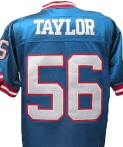 Lawrence Taylor Jersey New York Giants Custom Throwback Football Blue