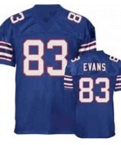 Lee Evans Jersey Buffalo Bills Custom Throwback Football Blue
