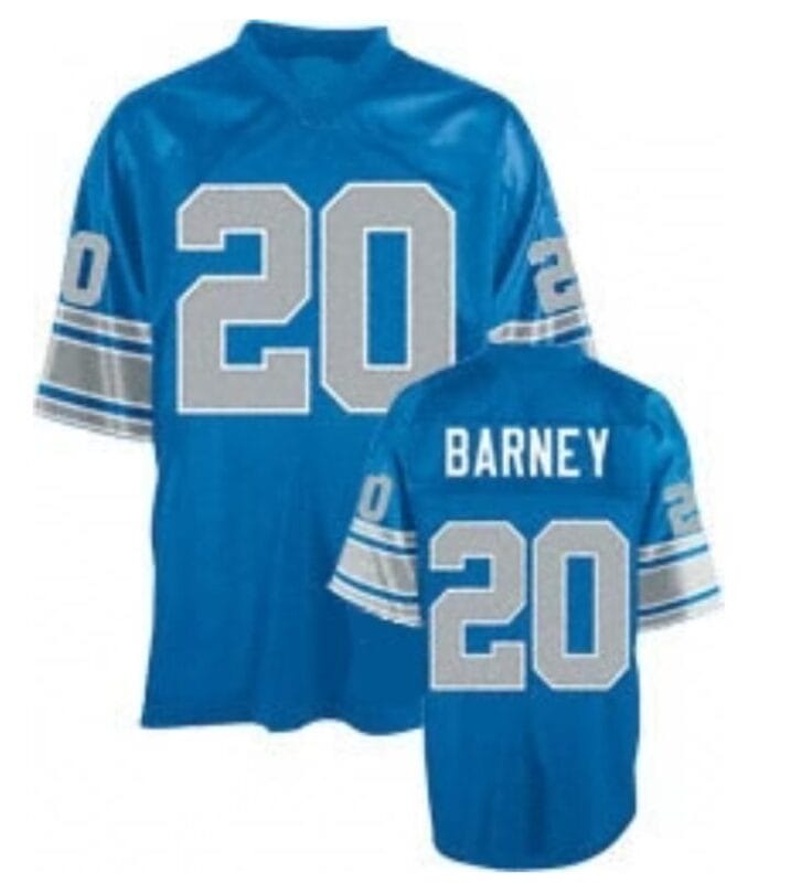 Lem Barney Jersey Detroit Lions Custom Throwback Football