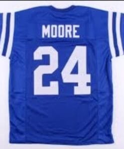 Lenny Moore Jersey Baltimore Colts Custom Throwback Football Blue