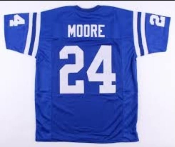 Lenny Moore Jersey Baltimore Colts Custom Throwback Football Blue 8 Lenny Moore Jersey Baltimore Colts Custom Throwback Football Blue