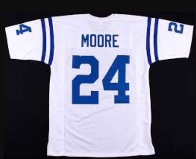 Lenny Moore Jersey Baltimore Colts Custom Throwback Football White 8 Lenny Moore Jersey Baltimore Colts Custom Throwback Football White