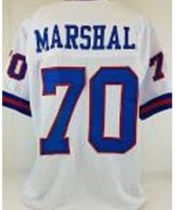 Leonard Marshall Jersey New York Giants Custom Throwback Football White