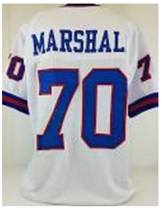 Leonard Marshall Jersey New York Giants Custom Throwback Football White 1 Leonard Marshall Jersey New York Giants Custom Throwback Football White