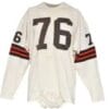 Lou Groza Jersey Cleveland Browns Long Sleeve Vintage Style Custom Throwback Football White 4 Lou Groza Jersey Cleveland Browns Long Sleeve Vintage Style Custom Throwback Football White