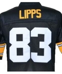 Louis Lipps Jersey Pittsburgh Steelers Custom Throwback Football Black White Number