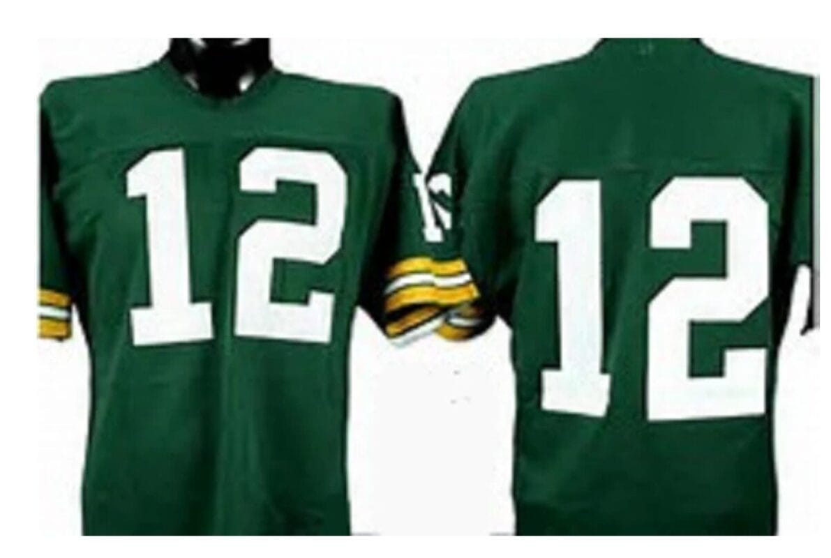 Lynn Dickey Jersey Green Bay Packers Custom Throwback Football Green No Name