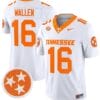 Morgan Wallen Jersey #16 Tennessee Volunteers Vapor Limited College Football White