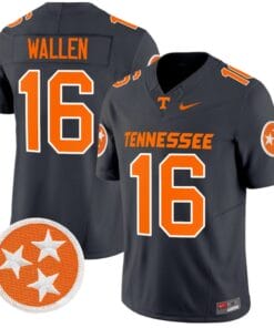 Morgan Wallen Jersey #16 Tennessee Volunteers Vapor Limited College Football Smoke Grey