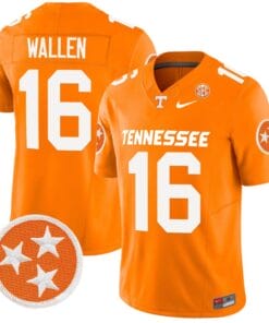 Morgan Wallen Jersey #16 Tennessee Volunteers Vapor Limited College Football Orange