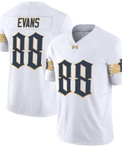 Mitchell Evans Jersey #88 Notre Dame Fighting Irish 2024 Vapor Limited College Football White