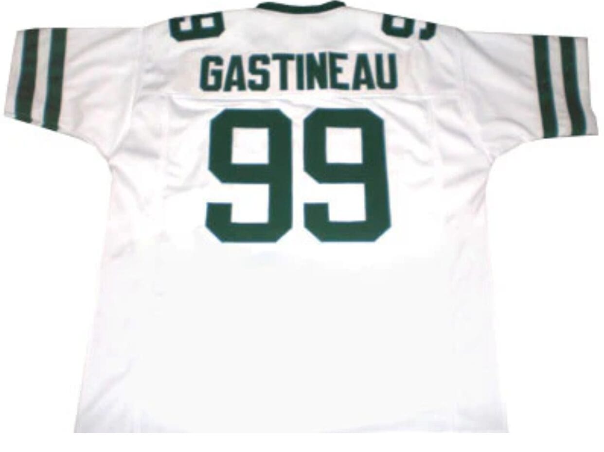 Marc Gastineau Jersey New York Jets Custom Throwback Football White 1 Marc Gastineau Jersey New York Jets Custom Throwback Football White