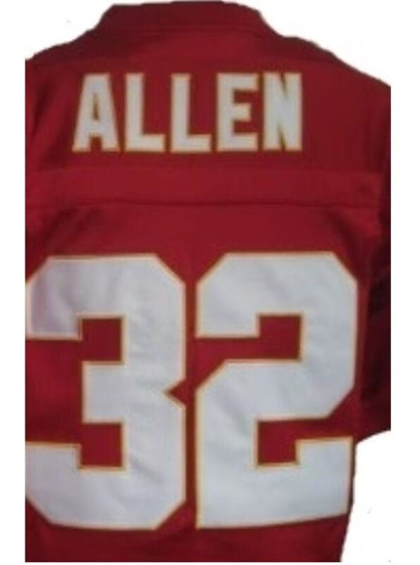 Marcus Allen Jersey Kansas City Chiefs Custom Throwback Football Red