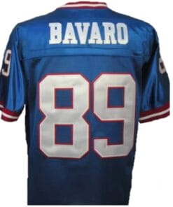 Mark Bavaro Jersey New York Giants Custom Throwback Football Blue