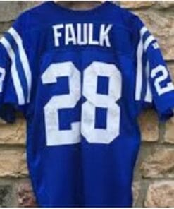 Marshall Faulk Jersey Indianapolis Colts Custom Throwback Football Blue
