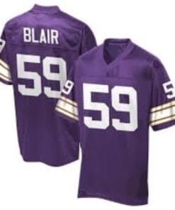 Matt Blair Minnesota Vikings Custom Throwback Football Jersey Purple