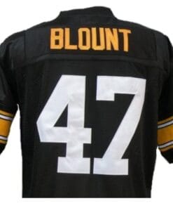 Mel Blount Jersey Pittsburgh Steelers Custom Throwback Football Black