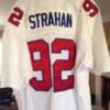 Michael Strahan Jersey New York Giants Custom Throwback Football White 1