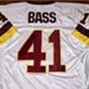 Mike Bass Jersey Washington Redskins Custom Throwback Football 4 Mike Bass Jersey Washington Redskins Custom Throwback Football