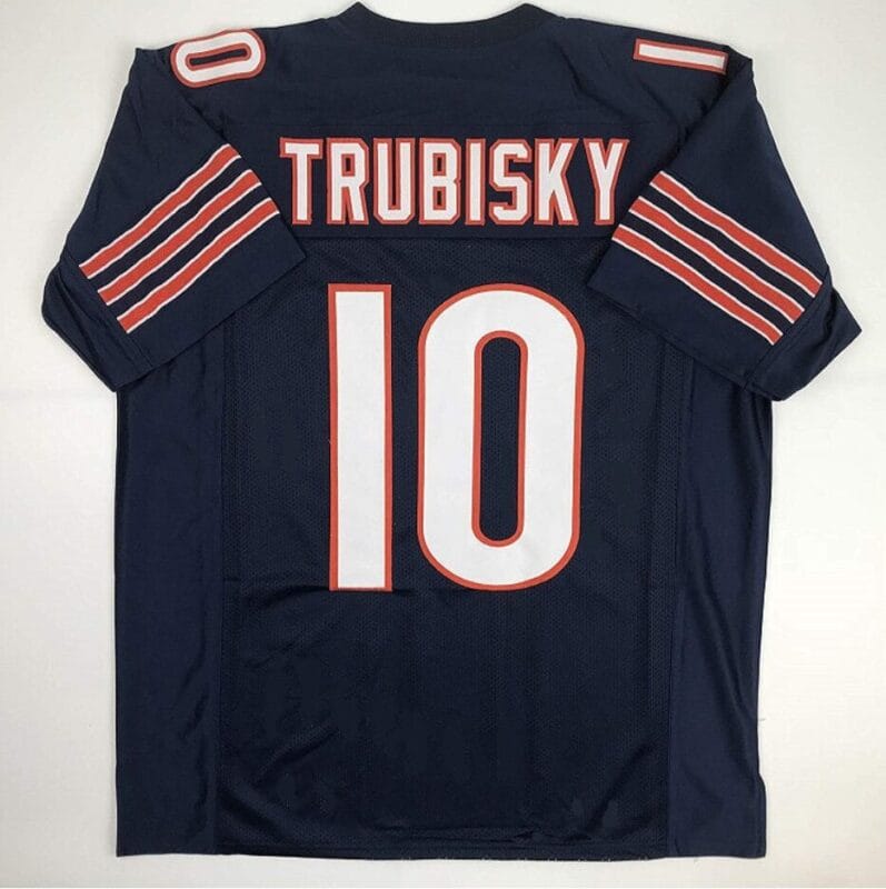 Mitchell Trubisky Jersey Chicago Bears Custom Throwback Football