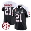 Nick Emmanwori Jersey #21 South Carolina Gamecocks Football 1980 Throwback Vapor Limited SEC Patch Black Alternate 4 Nick Emmanwori Jersey #21 South Carolina Gamecocks Football 1980 Throwback Vapor Limited SEC Patch Black Alternate