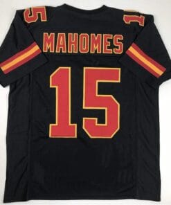 Patrick Mahomes Jersey Kansas City Chiefs Custom Throwback Football Black