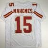 Patrick Mahomes Jersey Kansas City Chiefs Custom Throwback Football White