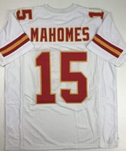 Patrick Mahomes Jersey Kansas City Chiefs Custom Throwback Football White