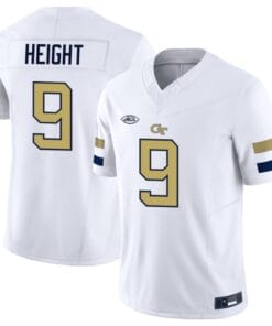 Romello Height Jersey #9 Georgia Tech Yellow Jacket College Football Edition White