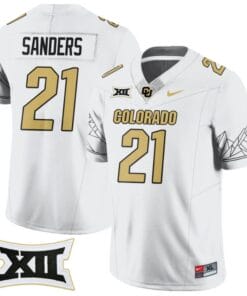 Shilo Sanders Jersey #21 Colorado Buffaloes 2024 Vapor Limited NCAA Football Whit
