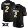 Shedeur Sanders Jersey #2 Colorado Buffaloes 2024 Vapor Limited NCAA Football Black