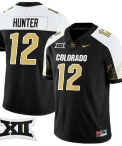 Travis Hunter Jersey #12 Colorado Buffaloes 2024 Vapor Limited NCAA Football Black Alternate
