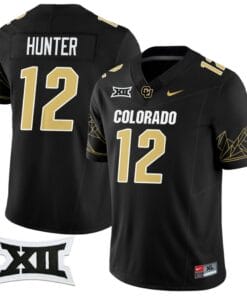 Travis Hunter Jersey #12 Colorado Buffaloes 2024 Vapor Limited NCAA Football Black