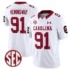Tonka Hemingway Jersey #91 South Carolina Gamecocks Football 1980 Throwback Vapor Limited White