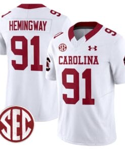 Tonka Hemingway Jersey #91 South Carolina Gamecocks Football 1980 Throwback Vapor Limited White