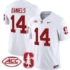 Ashton Daniels Jersey #14 Stanford Cardinal Vapor Limited College Football Stitched White