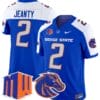 Ashton Jeanty Jersey #2 Boise State Broncos Vapor Limited College Football Stitched Royal Alternate