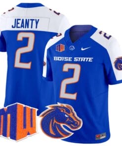 Ashton Jeanty Jersey #2 Boise State Broncos Vapor Limited College Football Stitched Royal Alternate