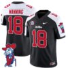 Archie Manning Jersey #18 Ole Miss Rebels Vapor Limited College Football Stitched Black Alternate