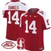 Ashton Daniels Jersey #14 Stanford Cardinal Vapor Limited College Football Stitched Crimson Alternate
