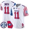 Arian Smith Jersey #11 Georgia Bulldogs American Style Vapor Limited Football Stitched White