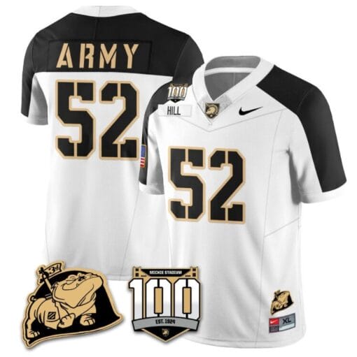 Austin Hill Jersey #52 Army Black Knights Vapor Limited College Football Stitched White Alternate i