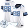 Alijah Huzzie Jersey #28 North Carolina Tar Heels Vapor College Football Stitched Alternate White
