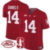 Ashton Daniels Jersey #14 Stanford Cardinal Vapor Limited College Football Stitched Crimson