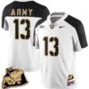 Bryson Daily Jersey #13 Army Black Knights Jersey Rocky The Bulldog Patch Vapor Limited College Football Stitched White Alternate