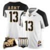 Bryson Daily Jersey #13 Army Black Knights Vapor Limited College Football Stitched White Alternate